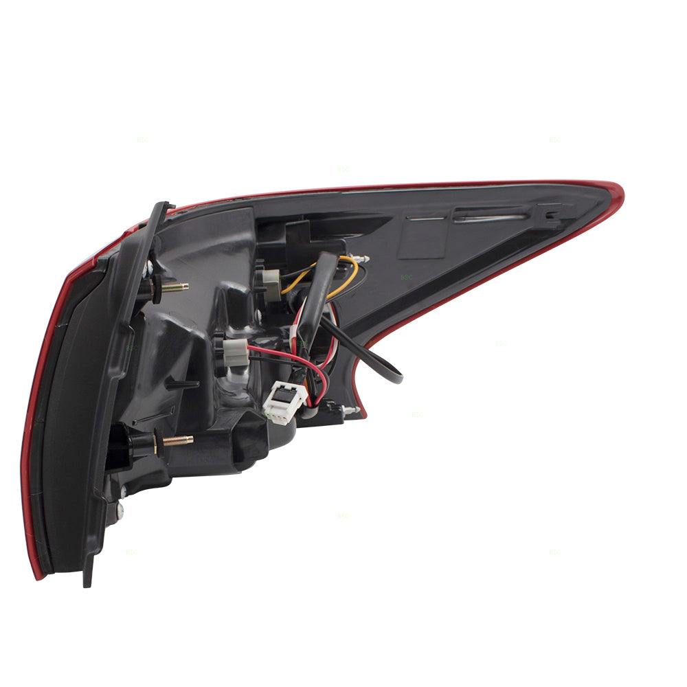 Brock Replacement Pair Set Taillights Tail Lamps Quarter Panel Mounted Compatible with 16-17 Altima Sedan 265559HS0A 265509HS0A