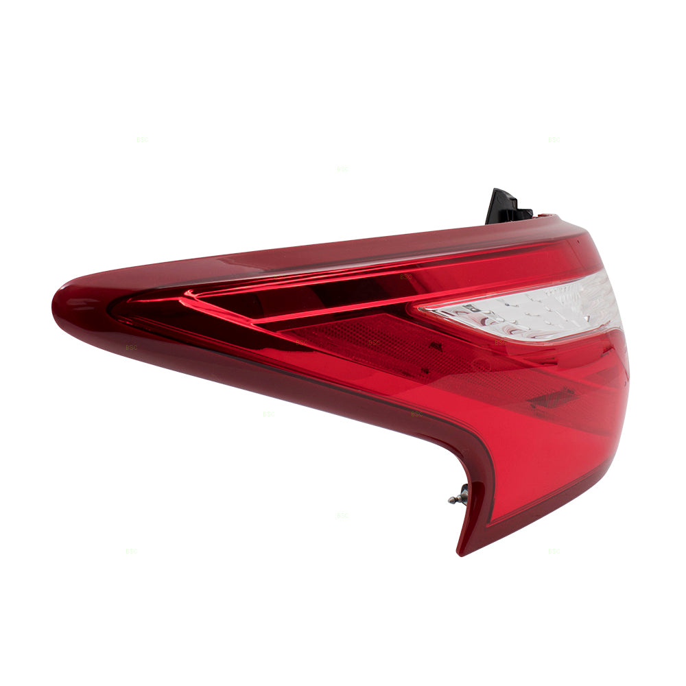 Brock Replacement Pair Set Taillights Tail Lamps Quarter Panel Mounted Compatible with 16-17 Altima Sedan 265559HS0A 265509HS0A