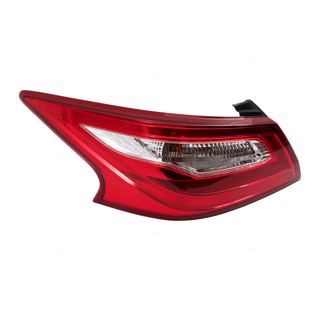 Brock Replacement Drivers Taillight Tail Lamp Quarter Panel Mounted Compatible with 16-17 Altima Sedan 265559HS0A