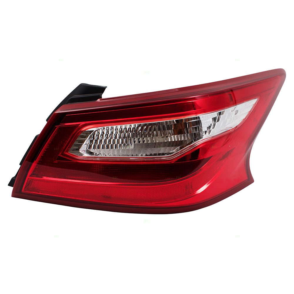 Brock Replacement Passengers Taillight Tail Lamp Quarter Panel Mounted Compatible with 16-17 Altima Sedan 265509HS0A