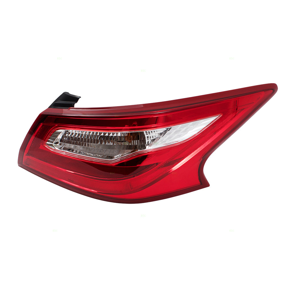 Brock Replacement Passengers Taillight Tail Lamp Quarter Panel Mounted Compatible with 16-17 Altima Sedan 265509HS0A