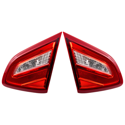 Brock Replacement Pair Set Tail Lights Lid Mounted Back Up Lamps Compatible with 2016-2017 Altima 265459HS0A 265409HS0A NI2802110 NI2803110