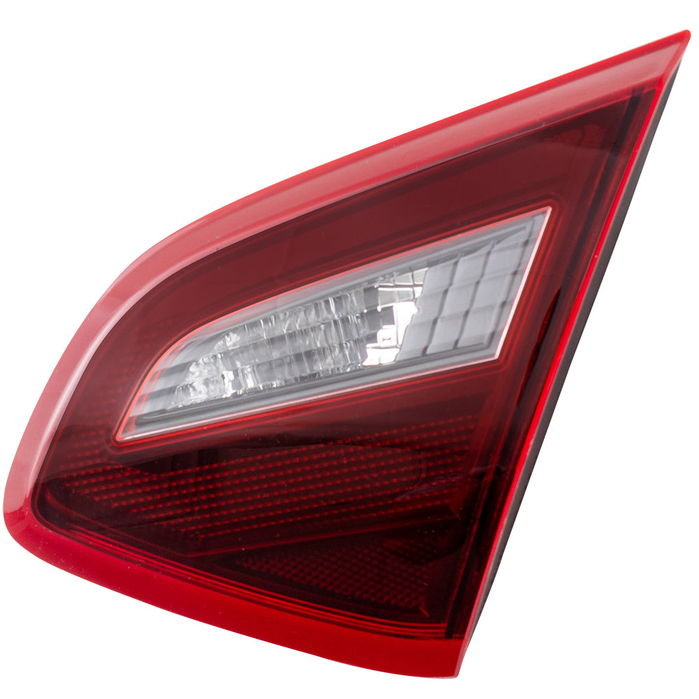 Brock Replacement Pair Set Tail Lights Lid Mounted Back Up Lamps w/ Smoke Lens Compatible with 2017-2018 Altima 26545-9HS1A 26540-9HS1A NI2802112 NI2803112