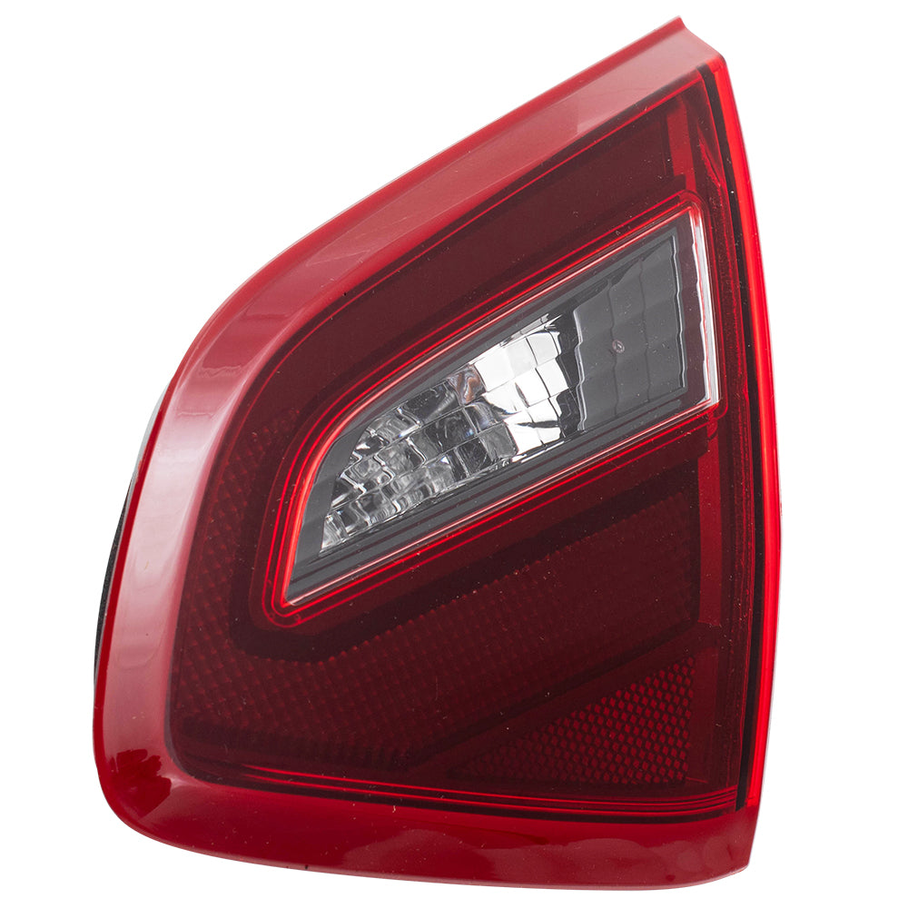 Brock Replacement Pair Set Tail Lights Lid Mounted Back Up Lamps w/ Smoke Lens Compatible with 2017-2018 Altima 26545-9HS1A 26540-9HS1A NI2802112 NI2803112