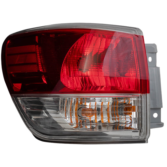 Brock Replacement Tail Light Compatible with 2013-2016 Pathfinder Drivers Quarter Panel Mounted Lamp 265553KA0A 26555-3KA0A