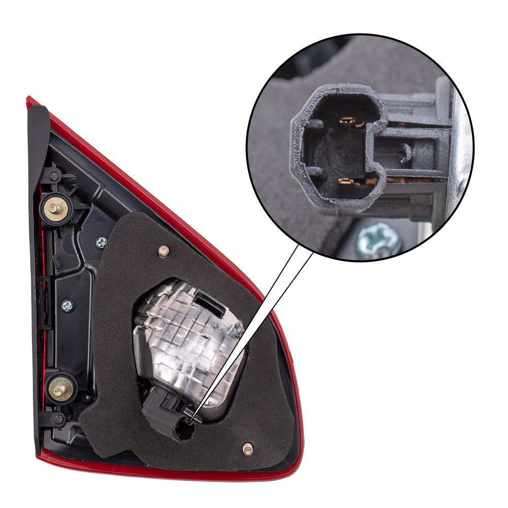 Brock Replacement Set Lid Mounted Tail Lights Compatible with 2018 Altima