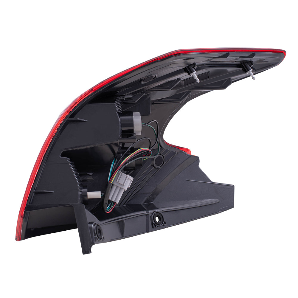 Brock Replacement Set Driver and Passenger Tail Lights Quarter Panel Mounted Lens Compatible with 2018-2020 Kicks