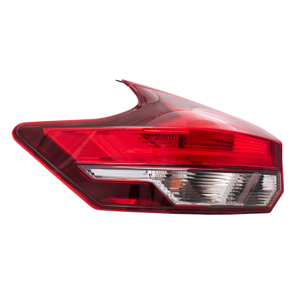 Brock Replacement Driver Tail Light Quarter Panel Mounted Lens Compatible with 2018-2020 Kicks