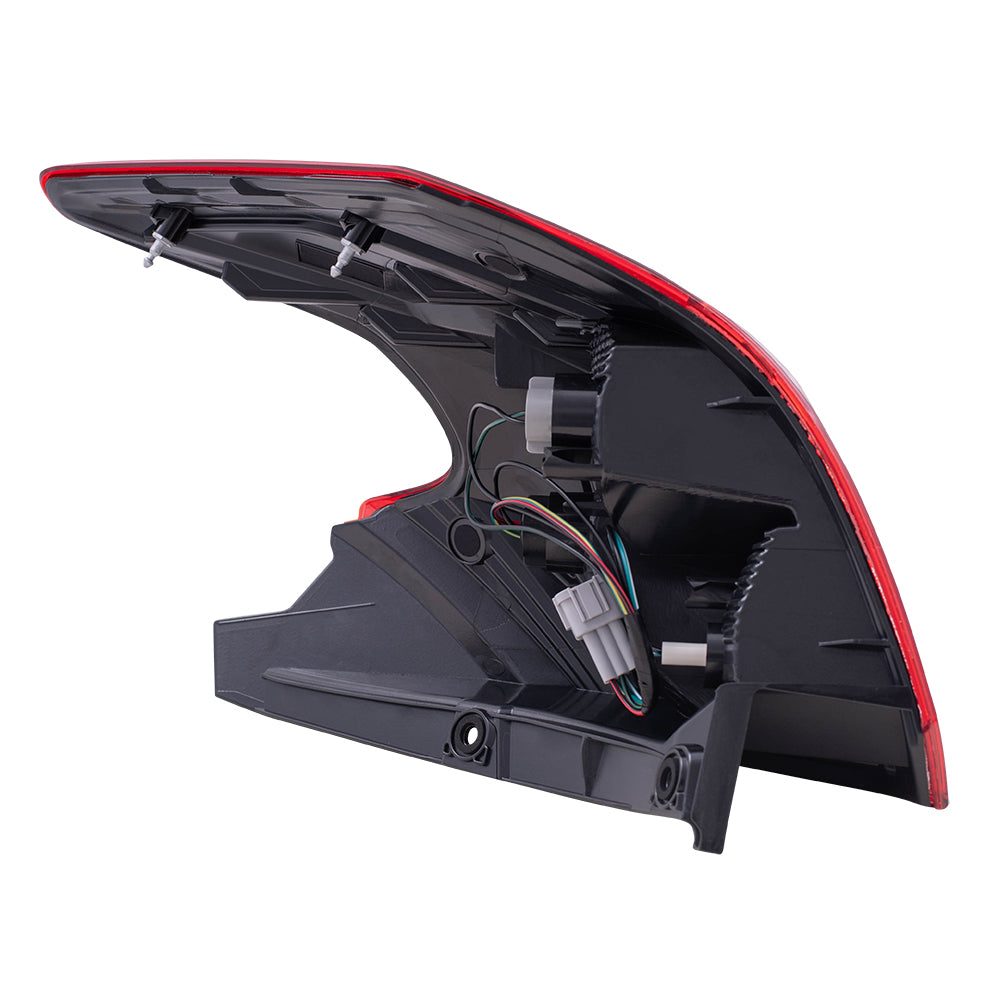 Brock Replacement Driver Tail Light Quarter Panel Mounted Lens Compatible with 2018-2020 Kicks