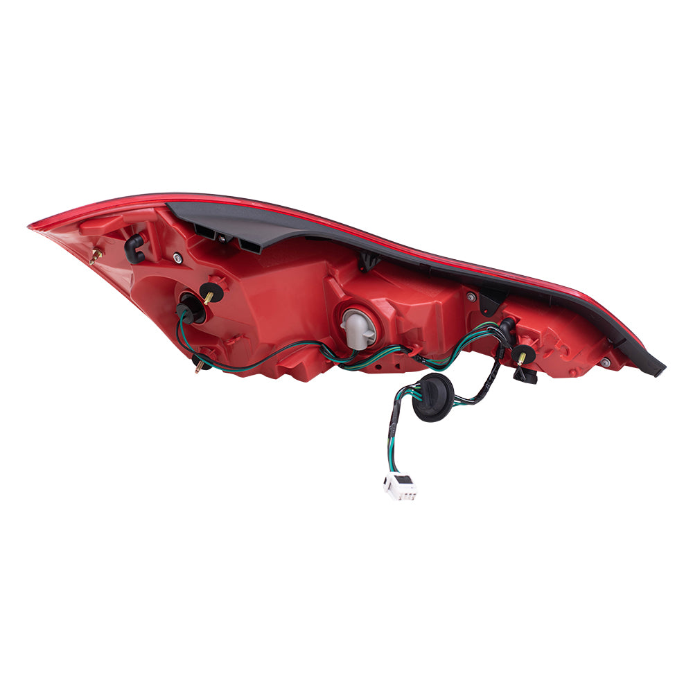 Brock Replacement Drivers and Passengers Tail Light Assemblies Compatible with 08-13 G37 Coupe 14-15 Q60 Coupe 26555-JL00B 26550-JL00B