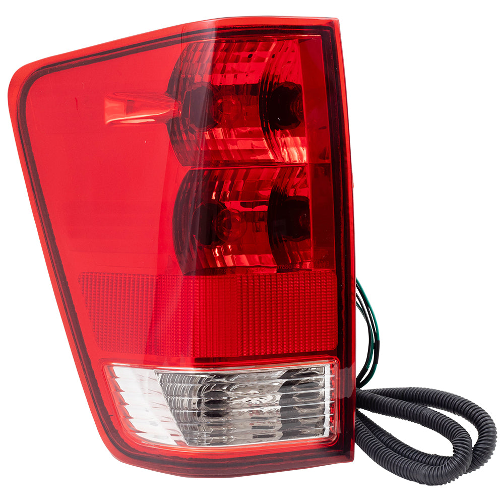 Brock Replacement Drivers Taillight Tail Lamp Compatible with 2004-2015 Titan Pickup Truck 265557S227 NI2800161