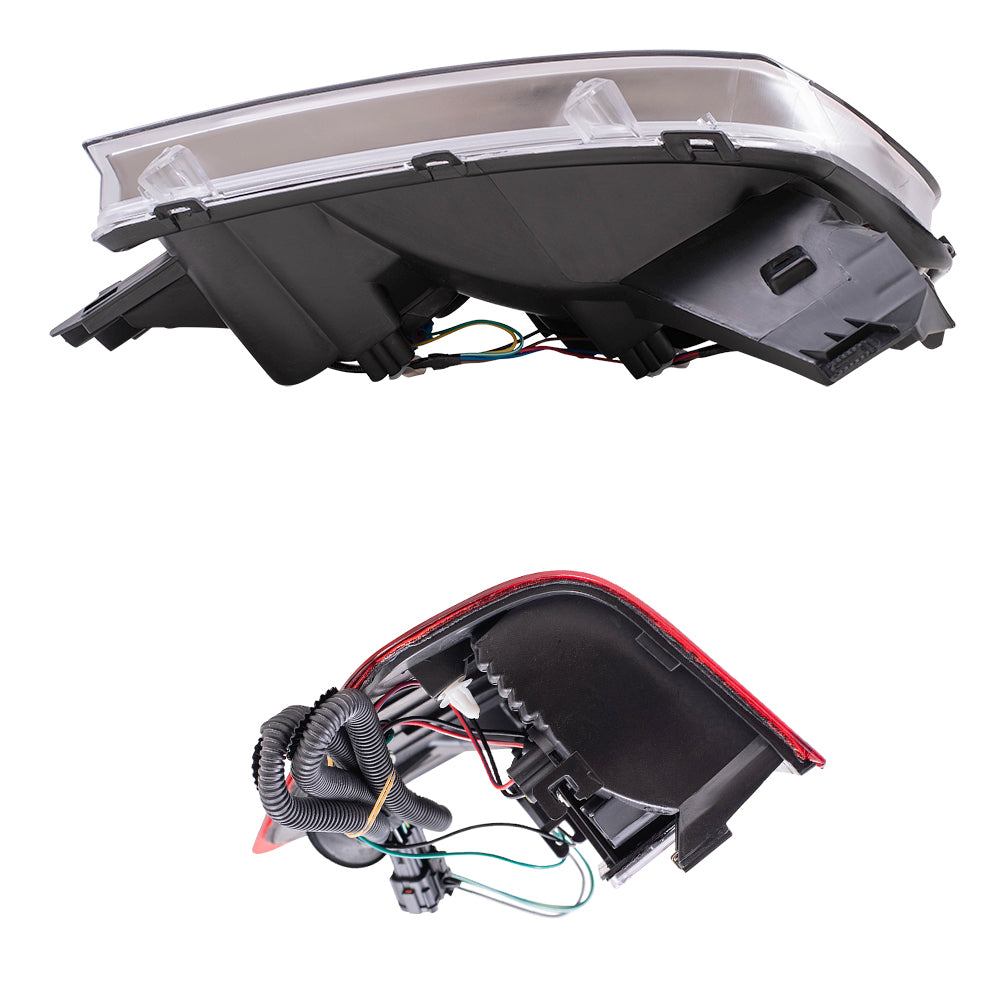 Brock Replacement Halogen Combination Headlight and Tail Light 4 Piece Set Compatible with 08-15 Titan W/ Utility Bed
