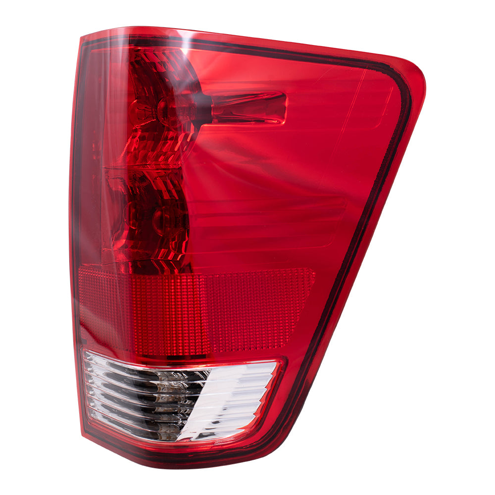 Brock Replacement Driver and Passenger Taillights Tail Lamps Compatible with 04-15 Titan Pickup Truck 265557S228 26550ZH226