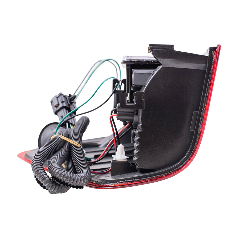 Brock Replacement Driver and Passenger Taillights Tail Lamps Compatible with 04-15 Titan Pickup Truck 265557S228 26550ZH226