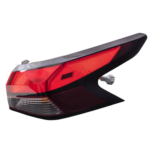 Brock Aftermarket Replacement Part Passenger Side Tail Light Assembly Quarter Mounted Compatible with 2020-2025 Nissan Versa