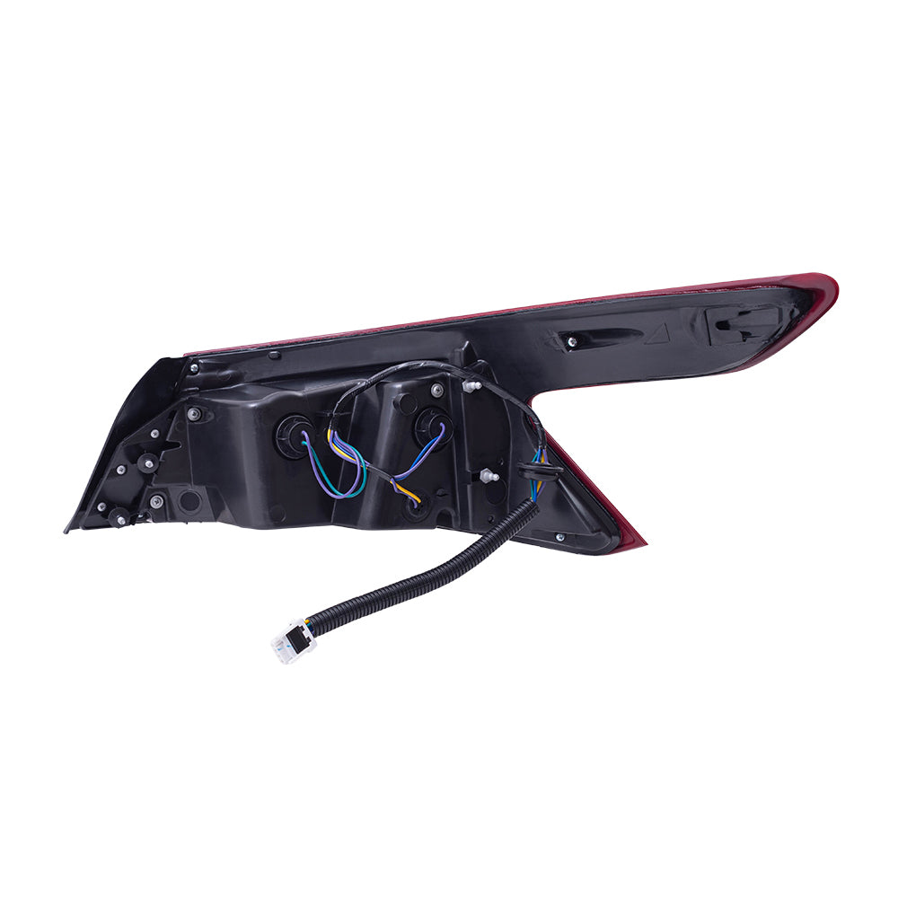 Brock Aftermarket Replacement Driver Left Combination Tail Light Assembly Body Mounted Compatible With 2016-2018 Nissan Maxima