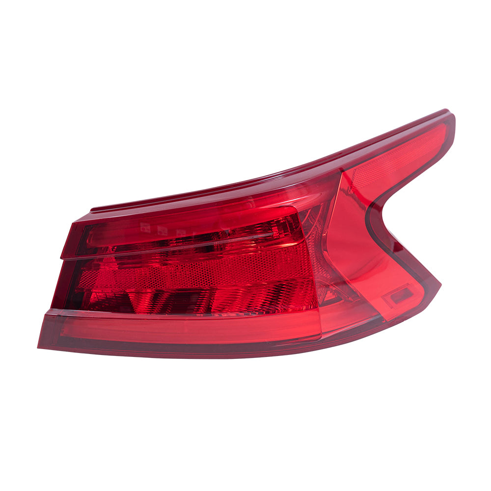 Brock Aftermarket Replacement Passenger Right Combination Tail Light Assembly Body Mounted Compatible With 2016-2018 Nissan Maxima