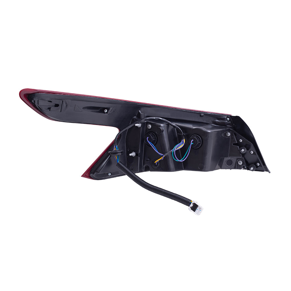 Brock Aftermarket Replacement Passenger Right Combination Tail Light Assembly Body Mounted Compatible With 2016-2018 Nissan Maxima