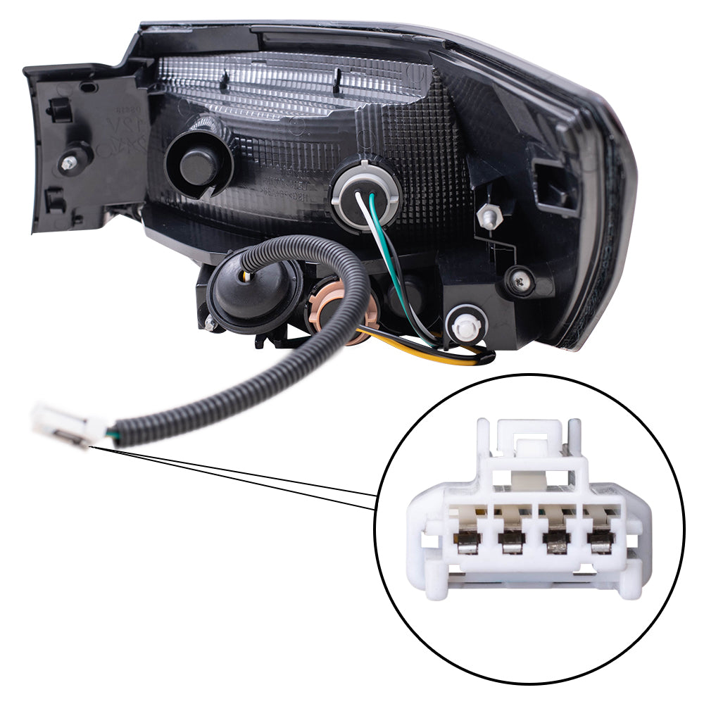 Brock Aftermarket Replacement Driver Left Tail Light Assembly Quarter Mounted Compatible with 2020-2025 Nissan Sentra