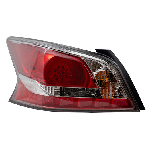 Brock Replacement Tail Light Compatible with 2014-2015 Altima Sedan Driver LED Type Taillamp Assembly 265559HM2A 26555-9HM2A