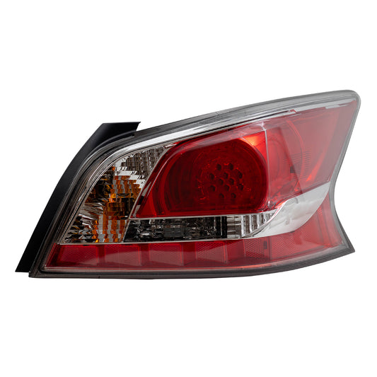 Brock Replacement Tail Light Compatible with 2014-2015 Altima Sedan Passenger LED Type Taillamp Assembly 26550-9HM2A 265509HM2A