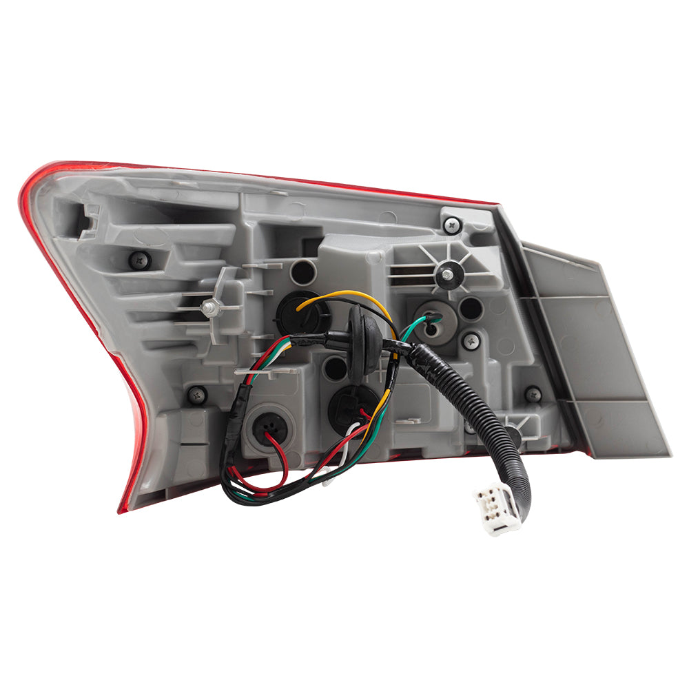 Brock Aftermarket Replacement Passenger Right Combination Tail Light Assembly Body Mounted Compatible With 2016-2019 Nissan Sentra