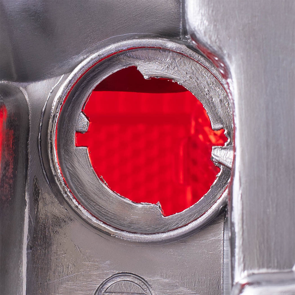 Brock Replacement Drivers Taillight Tail Lamp with Chrome Trim Compatible with 85-86 Pickup Truck 2655580W00