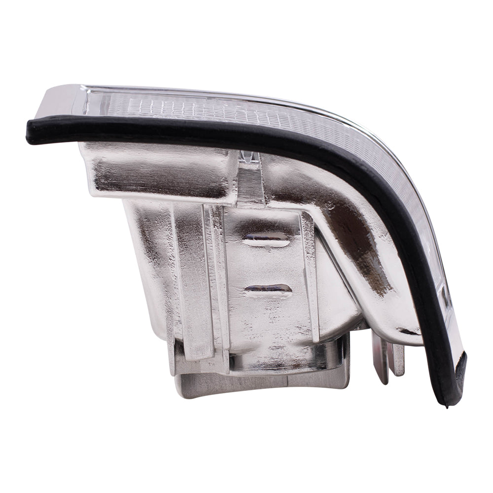 Brock Replacement Passengers Taillight Tail Lamp with Chrome Trim Compatible with 85-86 Pickup Truck 2655080W00