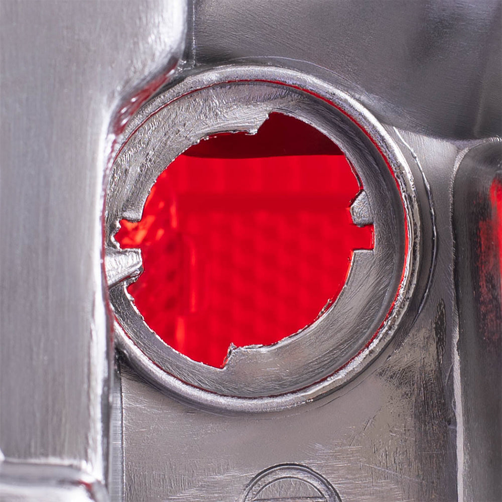 Brock Replacement Passengers Taillight Tail Lamp with Chrome Trim Compatible with 85-86 Pickup Truck 2655080W00
