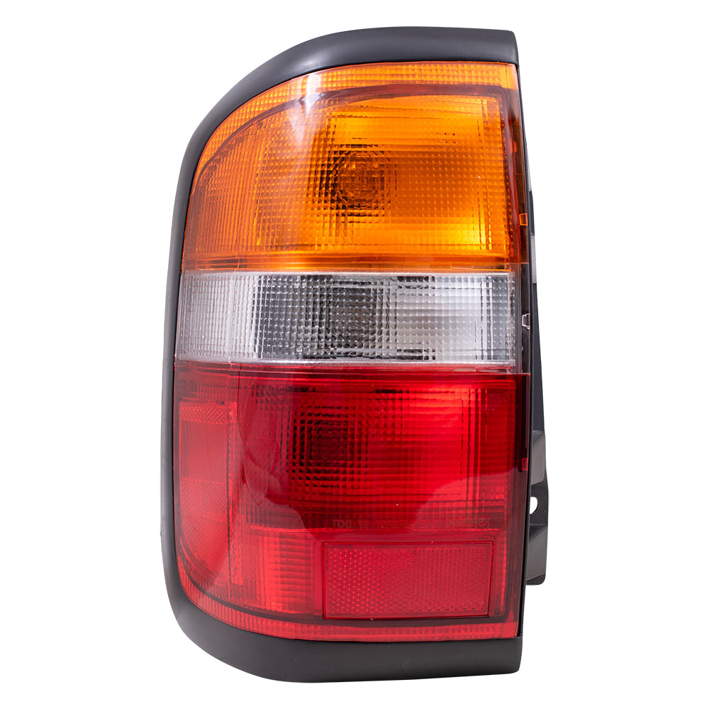 Brock Replacement Drivers Taillight Tail Lamp Lens Compatible with 96-99 Pathfinder SUV 26555-0W025