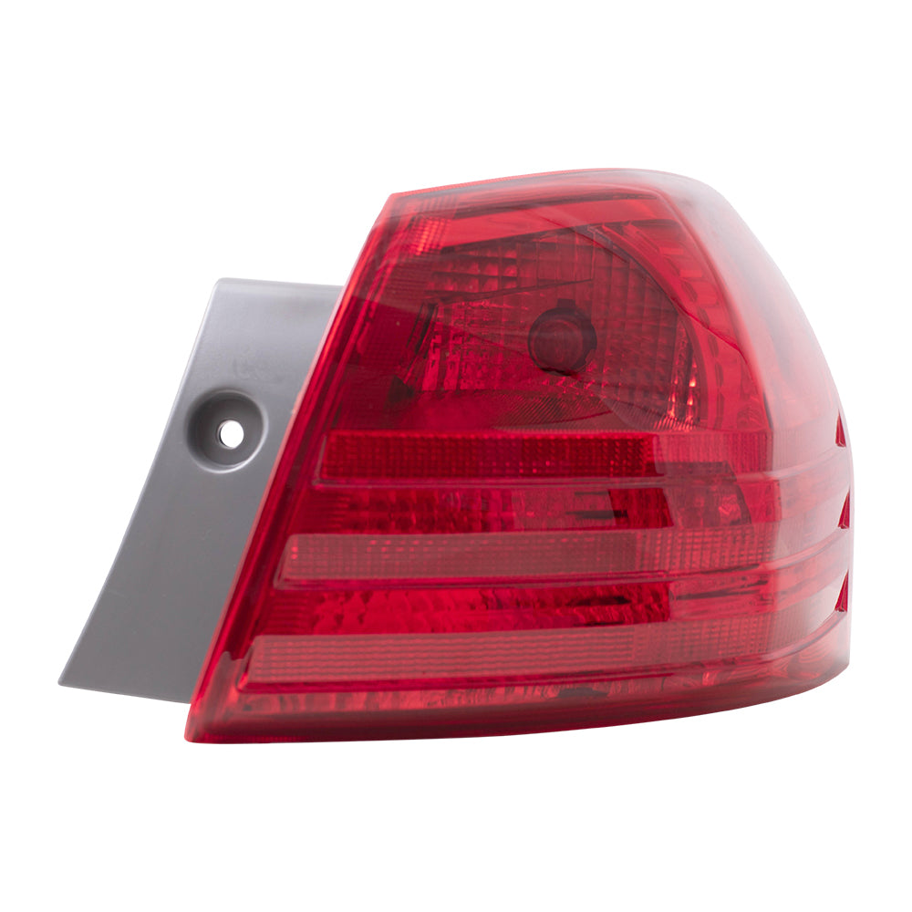 Brock Replacement Driver and Passenger Taillights Quarter Panel Mounted Tail Lamps Compatible with 08-13 Rogue SUV 26555JM00A 26550JM00A