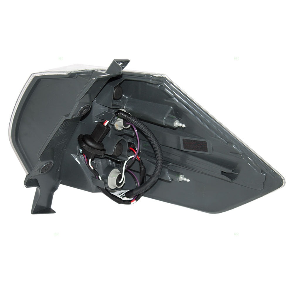 Brock Replacement Drivers Taillight Tail Lamp Quarter Panel Mounted lens Compatible with 14-16 Rogue SUV 26555-4BA0A