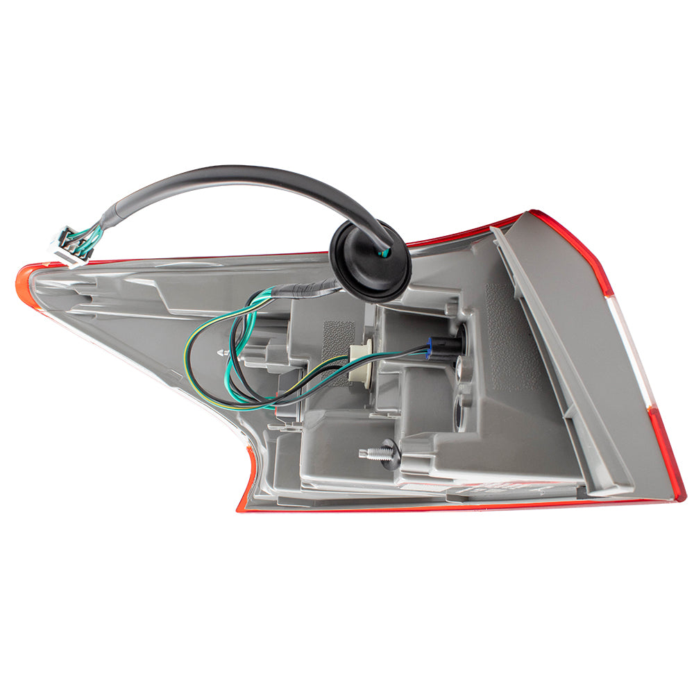 Brock Replacement Tail Light Lamp Drivers Quarter Panel Mounted Left Rear Assembly Compatible with 13-15 Sentra 26555-3SG0A