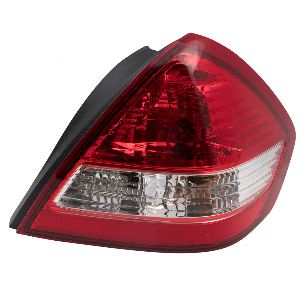 Brock Replacement Pair Set Tail Lights Tail Lamps Compatible with 07-11 Versa Sedan 26555EL30A 26550EL30A