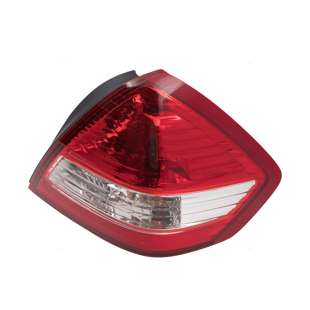 Brock Replacement Pair Set Tail Lights Tail Lamps Compatible with 07-11 Versa Sedan 26555EL30A 26550EL30A