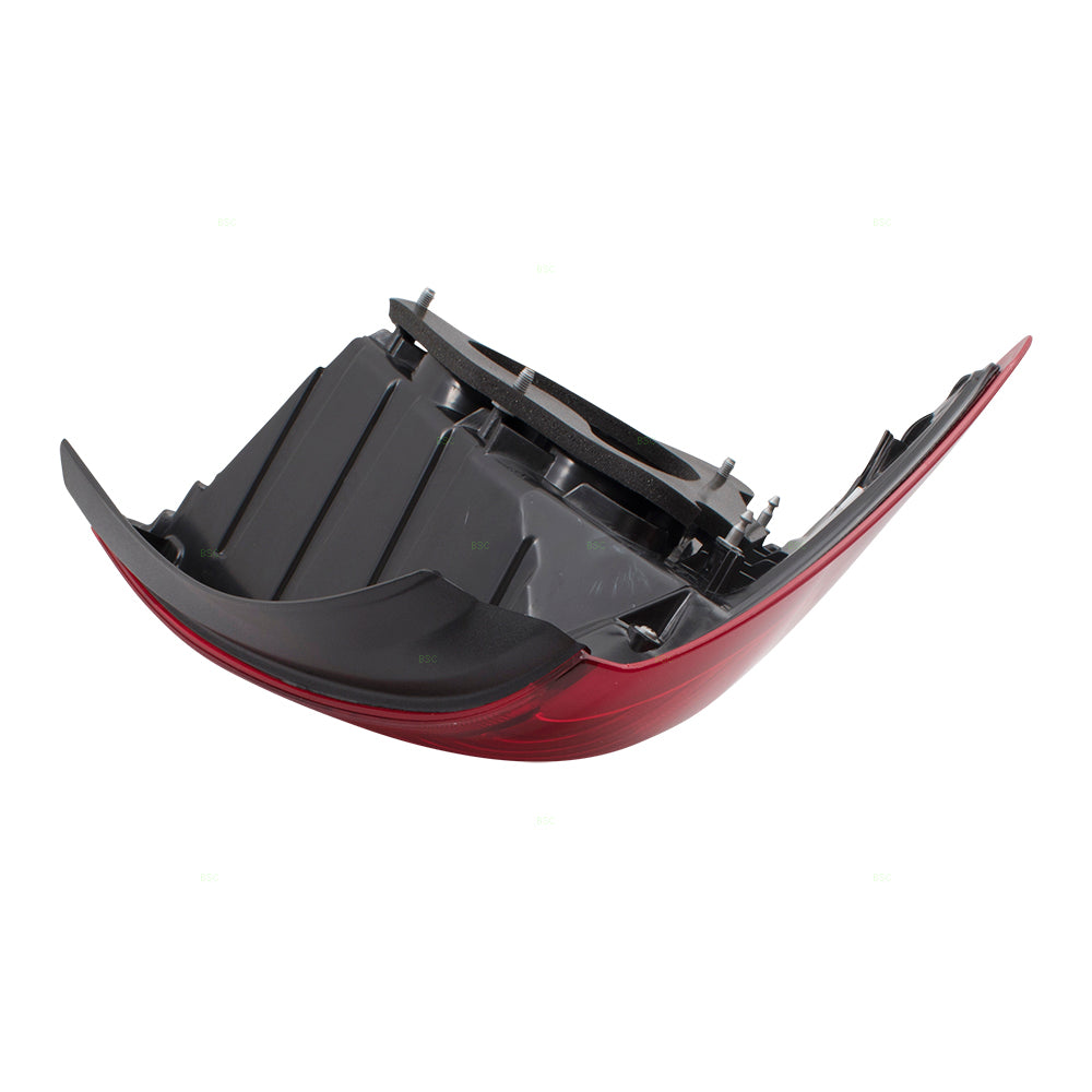 Brock Replacement Pair Set Tail Lights Tail Lamps Compatible with 07-11 Versa Sedan 26555EL30A 26550EL30A