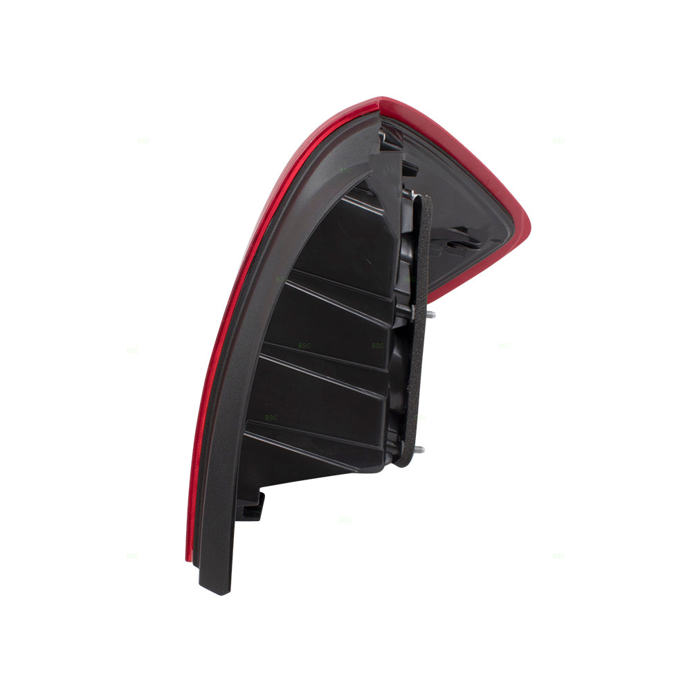 Brock Replacement Drivers Tail Light Tail Lamp Compatible with 07-11 Versa Sedan 26555EL30A NI2800185