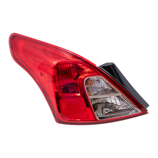 Brock Replacement Drivers Taillight Tail Lamp Compatible with 12-16 Versa Sedan 26555-3AN0A