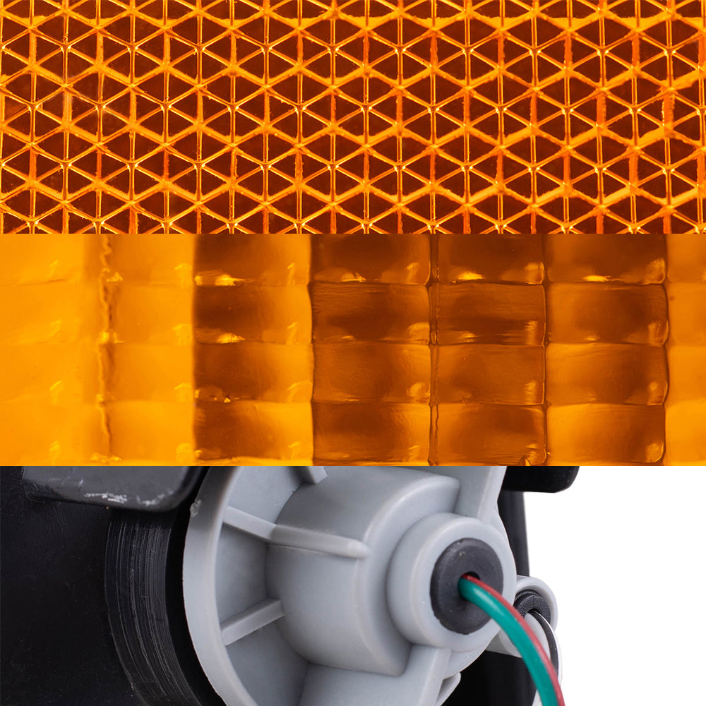 Brock Replacement Side Marker Light Assemblies with Black Bezels, Park/Signal Light Assemblies and Tail Light Assemblies 6 Piece Set Compatible with 1990-1994 D21 WITHOUT Dual Rear Wheels