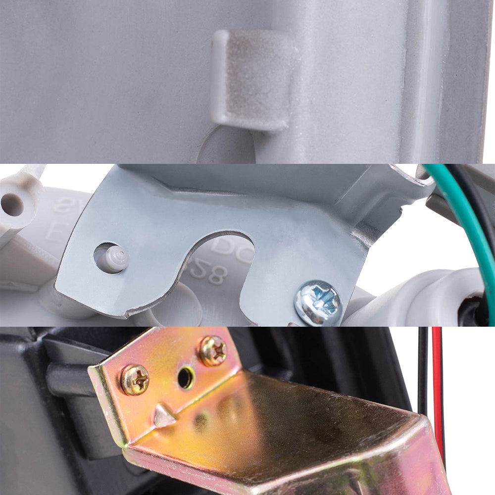 Brock Replacement Side Marker Light Assemblies with Black Bezels, Park/Signal Light Assemblies and Tail Light Assemblies 6 Piece Set Compatible with 1990-1994 D21 WITHOUT Dual Rear Wheels