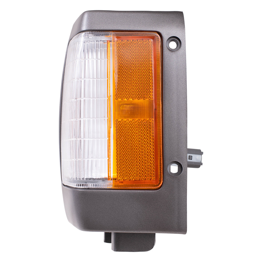 Driver's Side, Side Marker Light Assembly with Black Bezel for 1990-1994 D21