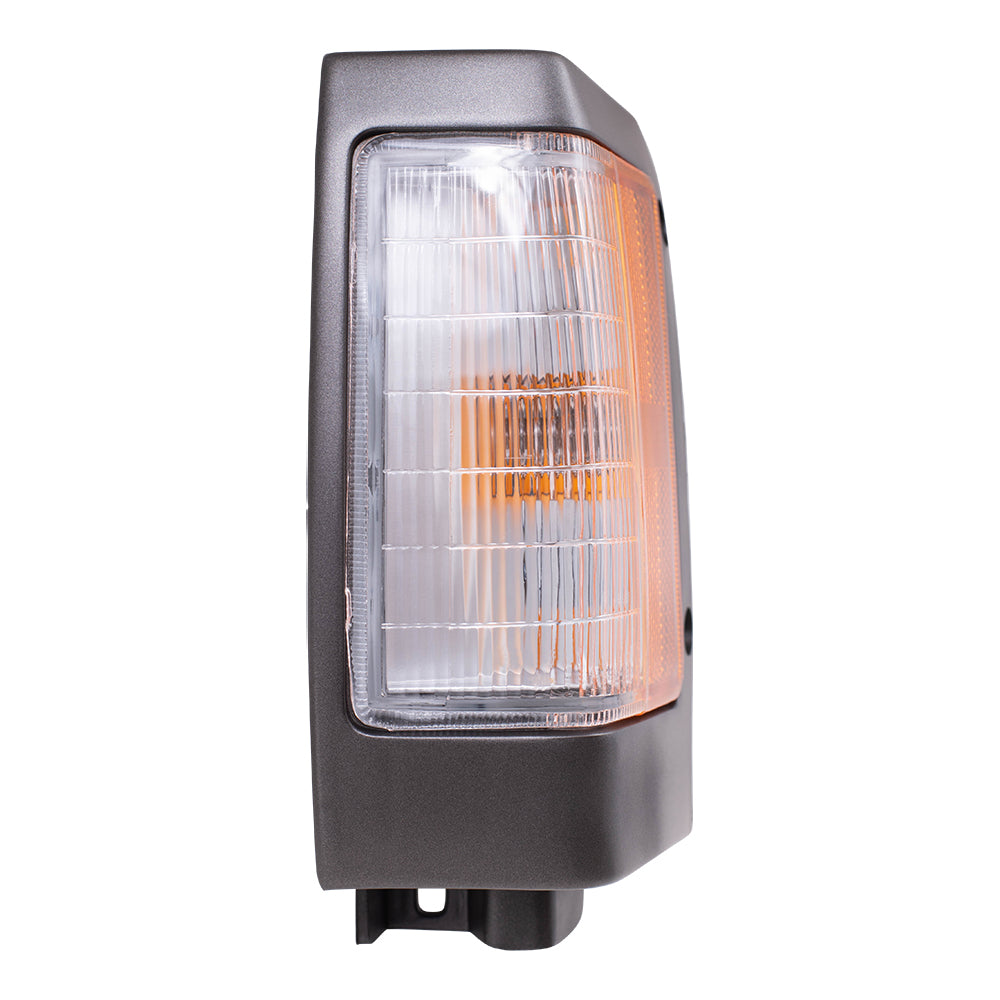 Driver's Side, Side Marker Light Assembly with Black Bezel for 1990-1994 D21