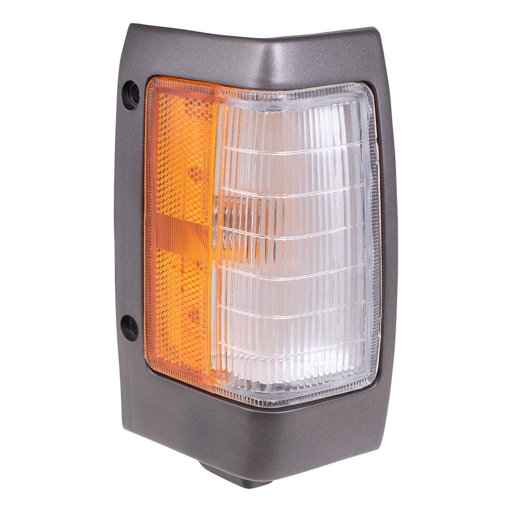 Driver's Side, Side Marker Light Assembly with Black Bezel for 1990-1994 D21