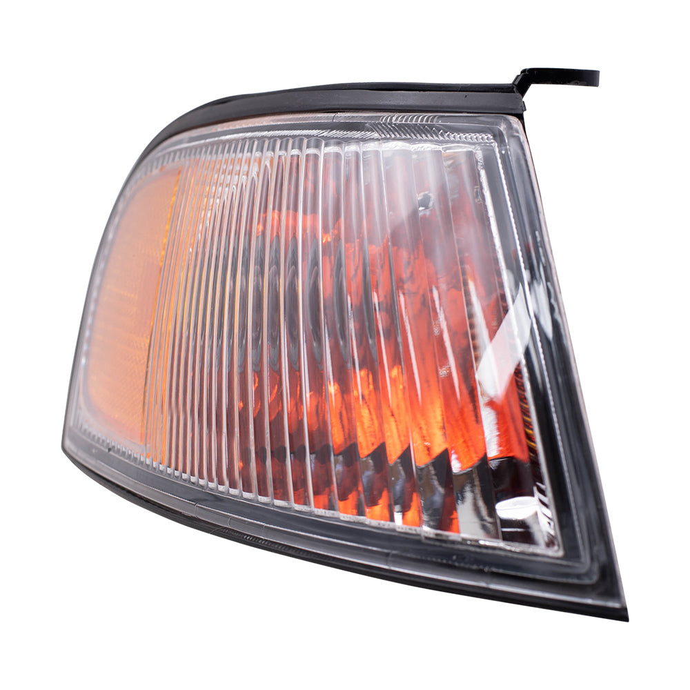 Brock Replacement Set Driver and Passenger Park Signal Corner Marker Lights Lamps Lenses Compatible with 98-99 Altima 26125-9E025 26120-9E025