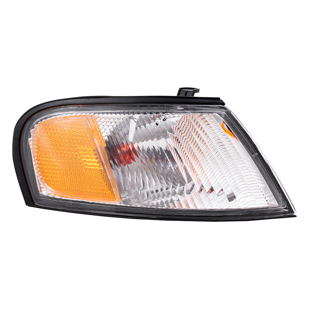 Brock Replacement Set Driver and Passenger Park Signal Corner Marker Lights Lamps Lenses Compatible with 98-99 Altima 26125-9E025 26120-9E025