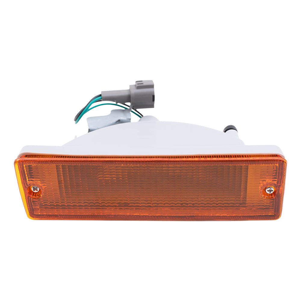 Brock Replacement Passenger Side Park Signal Light Assembly Compatible with 1988-1994 D21, 95-97 Pickup Truck and 88-95 Pathfinder B613041G02