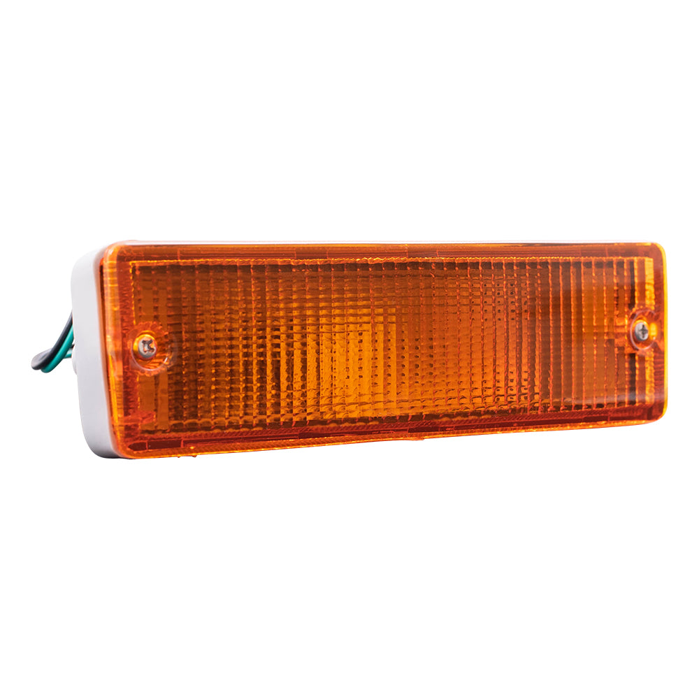 Brock Replacement Passenger Side Park Signal Light Assembly Compatible with 1988-1994 D21, 95-97 Pickup Truck and 88-95 Pathfinder B613041G02