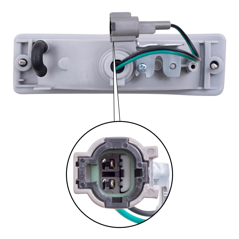 Brock Replacement Passenger Side Park Signal Light Assembly Compatible with 1988-1994 D21, 95-97 Pickup Truck and 88-95 Pathfinder B613041G02