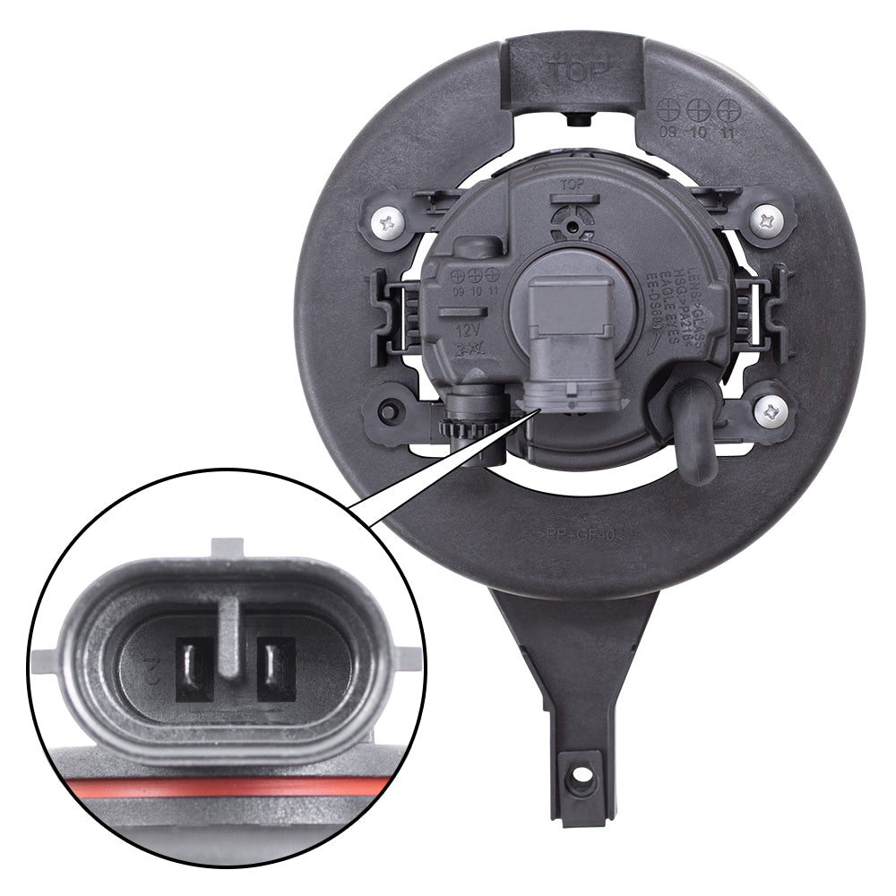 Brock Replacement Passengers Fog Light Lamp Compatible with 2005-2018 Frontier Pickup Truck 26155-EA825