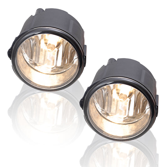 Brock Replacement Pair Set Fog Lights Fog Lights Lamps Compatible with 11-14 Juke 26150-8993B NI2590103